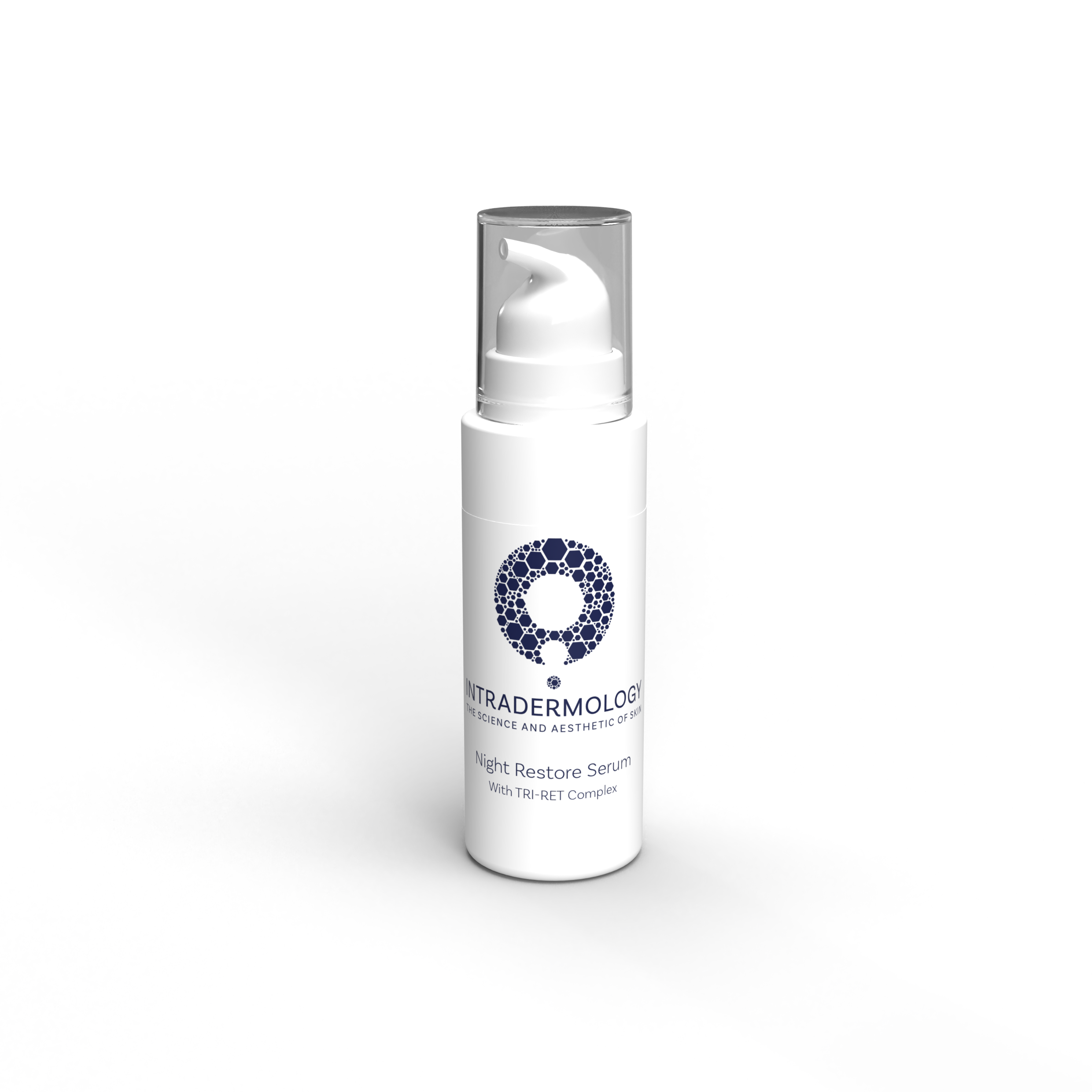Skincare Intradermology Night Restore Serum-serum bottle with visible brand logo on a white background