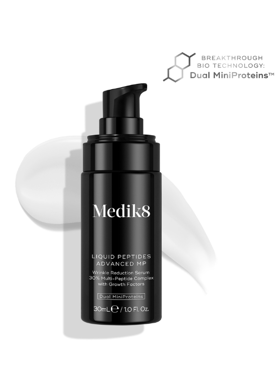 Mediks8 Liquid Peptides Advanced MP bottle on a white background